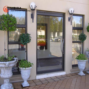 Puertas plegables de aluminio Bi Fold de acordeón de vidrio Low-E para Veranda - Product Image 3