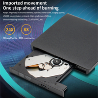 TISHRIC Brushed External Optical Drive