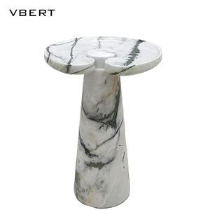 WBERT moderno <span class=keywords><strong>tavolino</strong></span> da <span class=keywords><strong>salotto</strong></span> di design di lusso in marmo bianco di fascia alta con grande fiore <span class=keywords><strong>tavolino</strong></span> da <span class=keywords><strong>divano</strong></span> - Product Image 3