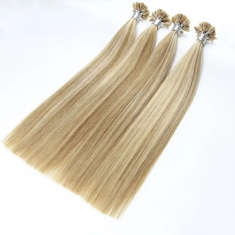 Top Beste Kwaliteit Fusie Keratine Bond Menselijk Haar 100% Russische Echte Human Hair Extensions U Tip Haar 1G Strand