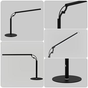 Lámpara de Mesa Decorativa de Interior de Aluminio Metálico de 380 mm, PC 3000K (Blanco Cálido), AC Lumetal Vietnam, Iluminación Decorativa, IP20 LED+E26, Control de Botones - Product Image 1