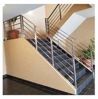 Système de Rampes et Balustrades d'Escalier TAKA en Acier Inoxydable, Poteau, Main Courante, Barre Transversale