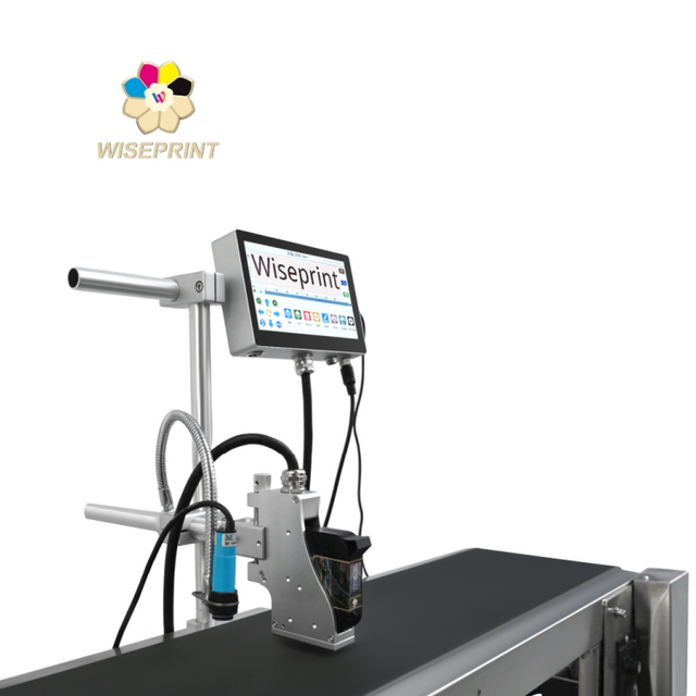 Wiseprint WP07 Automatic Inkjet Printers Factory Assembly Line for Expiry Date Barcode 7 Inch Touch Screen Online Coding Machine