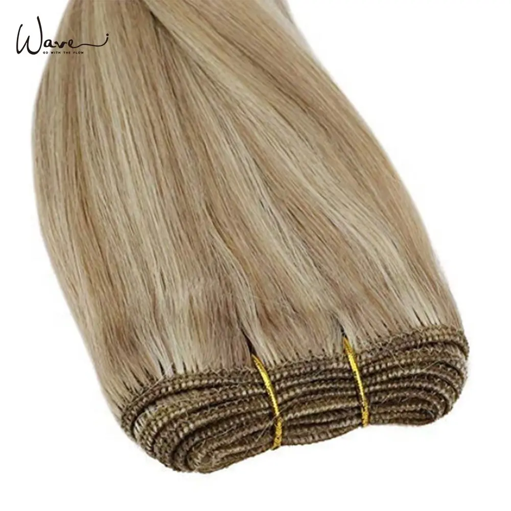 Wave Beauty 100% Virgin Remy Menselijk Haar Inslagen Alle Kleur Dubbel Getrokken Machine Inslag Hair Extensions
