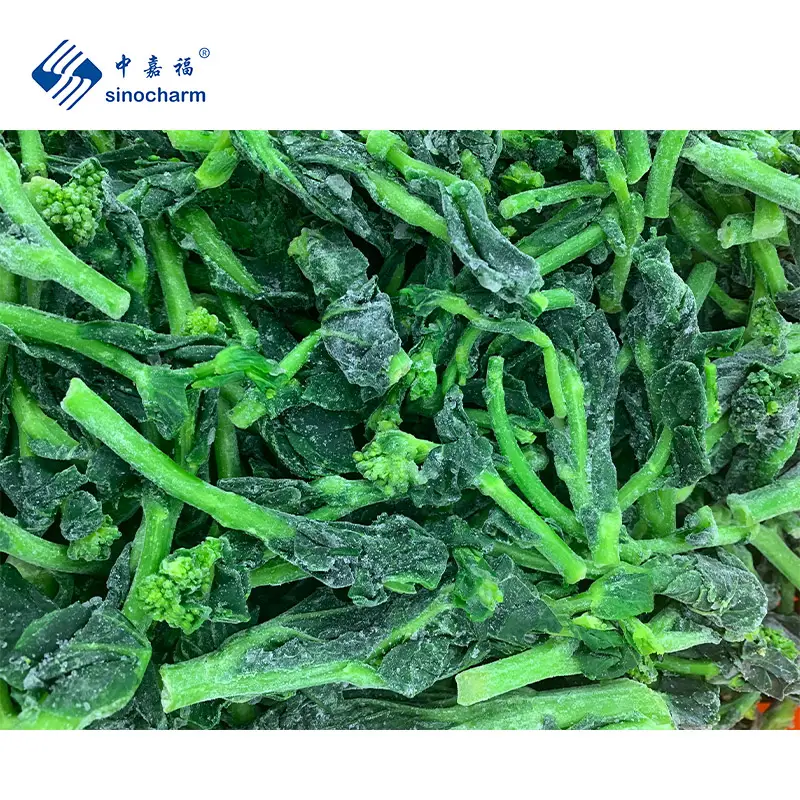 Sinocharm BRC A Flor de Violação Congelada Preço de Atacado 10kg a granel Verde Fresco Brócolis Chinês IQF Choy Sum