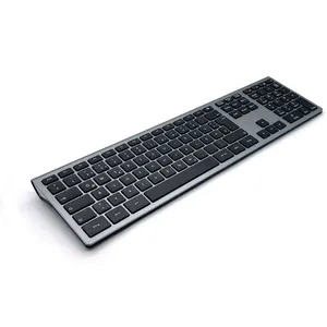 Miglior costo struttura forbici Full Size 110 tasti tastiera Wireless a basso profilo per ufficio silenziosa tedesca per Computer