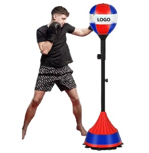 Entrenador de Reflejos de <span class=keywords><strong>Boxeo</strong></span> al por Mayor, Bola de <span class=keywords><strong>Boxeo</strong></span> Independiente con Base de Aire Ajustable en Altura para Entrenamiento de Velocidad en Casa - Product Image 1