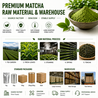 OEM Nouvelle Poudre de Thé Vert Matcha Instantané de Haute Qualité Sans Additifs, Sain, en Vrac, Sachet, Bouteille et Boîte Sous Vide
