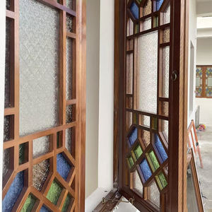 Matériaux en verre massif biseauté <span class=keywords><strong>pour</strong></span> <span class=keywords><strong>vitrail</strong></span>, panneau suspendu en <span class=keywords><strong>vitrail</strong></span> <span class=keywords><strong>pour</strong></span> décoration, serre, hôtel - Product Image 2