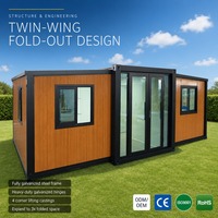 Maison conteneur isolée extensible 20ft 40ft, maison préfabriquée modulaire pliable, CE ISO9001, Fabricant direct usine OEM/ODM