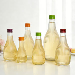 Botellas <span class=keywords><strong>de</strong></span> Vidrio Especiales <span class=keywords><strong>de</strong></span> 100 ml, 200 ml, 250 ml, 350 ml, 500 ml, 730 ml con Rayas Verticales para Bebidas, <span class=keywords><strong>Vino</strong></span> <span class=keywords><strong>de</strong></span> Frutas, con Tapa <span class=keywords><strong>de</strong></span> Aluminio ROPP - Product Image 1