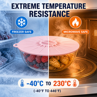 Couvre-aliments en silicone, couvercle anti-éclaboussures pour micro-ondes, pour bols, assiettes, récipients, réutilisable, résistant à la chaleur, couvercles à ventouse pour aliments