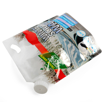 Bas quantité minimale de commande personnalisé 3.75L pochette de bec liquide sac d'emballage de liquide lave-glace de haute qualité