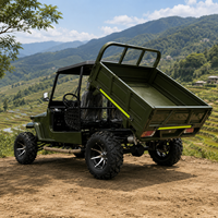 Mini UTV OEM 350CC à essence 5KW avec benne basculante, véhicule utilitaire robuste pour l'entretien des terrains de golf et des parcs
