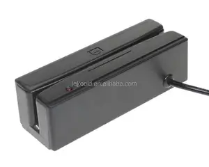 SR100 Tamanho Pequeno USB/RS232 Luz 3 Faixas USB Magstripe Card Reader Escritor Para Cartão De Crédito Swipe