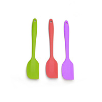 Spatule en silicone de qualité alimentaire, résistante à la chaleur, antiadhésive, flexible, pour la pâtisserie, le beurre, la crème, pour gâteaux et biscuits