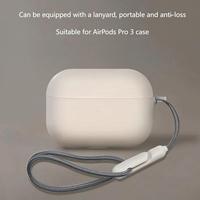 Étui transparent givré adapté aux AirPods Pro 3, coque souple de protection complète pour AirPods Pro 3