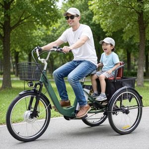 Pneus de 24 pouces, batterie lithium 48V 13Ah, capacité de charge maximale de 170 kg - tricycle électrique pour passagers et marchandises - Product Image 5