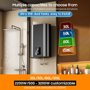 هيكل معدني منزلي مثبت على الحائط 30L-100L خزان مزدوج للحمام للتخزين الكهربائي للاستحمام - Product Image 6