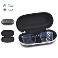 Étui portable BestClean en EVA rigide pour lunettes de sport, avec fermeture éclair, pour camping en extérieur, boîte de rangement protectrice pour lunettes, moulage de logo personnalisé
