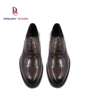 Chaussures de mariage italiennes faites à la main en cuir véritable à lacets, chaussures habillées Oxford de luxe vintage pour hommes, de haute qualité, personnalisées - Product Image 4
