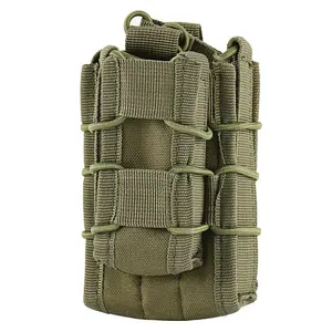 Molle Taktis Ganda Terbuka Atas Kantong Majalah Hijau M4 Molle Mag Pouch 5.56 Pemegang Mag