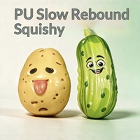 Jouet Squishy Pomme de Terre Concombre en PU à Remontée Lente, Anti-Stress et Décompression, pour Adultes Unisexe, Fabriqué à Zhejiang, Chine