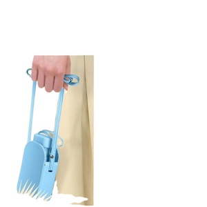 Parapluie pliant six sections anti-UV, résistant au vent et à la pluie, double usage, avec sac de rangement – En stock usine - Product Image 1
