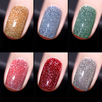 Gel Polish Super Disco Glitter de Qualité Supérieure – Couleurs Tendance Populaires OEM – Gel Flash UV LED Scintillant