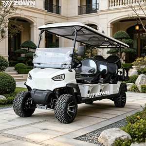High Quality Manufacturing Electric Golf Cart 10 Seater 3+1 Row High Performance Lithium Battery CE Certified Stock Cheap Price - Product Image 1
