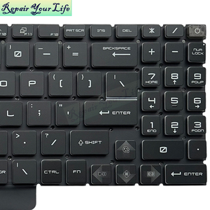 Clavier d'ordinateur portable rétroéclairé RVB 16 broches UI US pour MSI Katana GF66 <span class=keywords><strong>GF76</strong></span> MS-17L1 MS-1582 1581 MSI Cyborg 15 A12VF A12VE A13VF MS-15K1 - Product Image 3