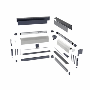 Persiana Enrollable Exterior Resistente al Viento <span class=keywords><strong>para</strong></span> <span class=keywords><strong>Ventanas</strong></span> de <span class=keywords><strong>Esquina</strong></span>, Pantalla Retráctil <span class=keywords><strong>en</strong></span> Forma de L de 90 Grados <span class=keywords><strong>para</strong></span> Balcón y Terraza - Product Image 3