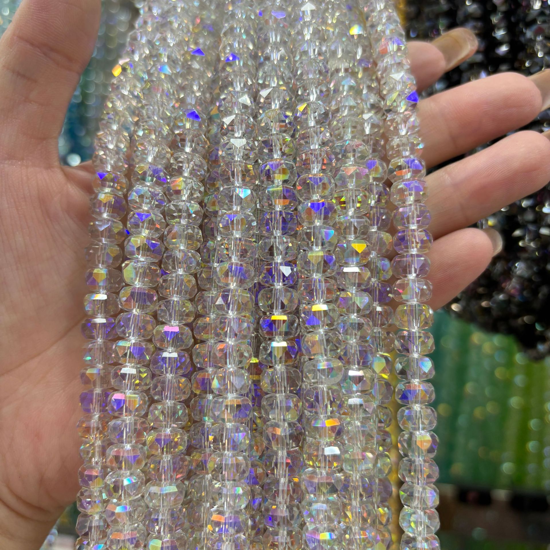 Colore viola placcato bianco