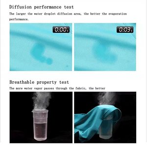 Dryfit Quần Áo Thể Thao Vải <span class=keywords><strong>Polyester</strong></span> Thoáng Khí Áo Thun Vải Cho Đồng Phục Đội - Product Image 5