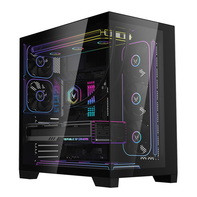 Ruix O11Vision-SE ATX BTF Mother Board Compatible Desktop Gaming Computer Case PC Case With PSU High Quality PC Components