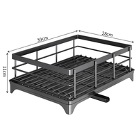 Promotion : Égouttoir de cuisine 2 niveaux facile à installer pour vaisselle, assiettes et bols