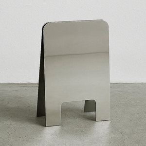 Letrero de marco personalizado, plegable de doble cara, con espejo deslizable, dorado, para acera, para publicidad exterior en la calle - Product Image 3