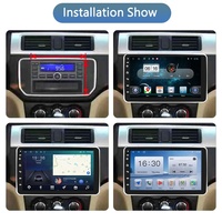 Radio de Coche 2 DIN de 10.1'' con Reproductor de Video Android Universal para Todos los Coches, Pantalla Giratoria de 360 Grados