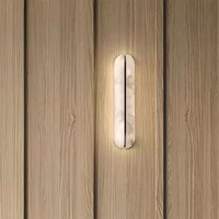 Lampe murale de luxe nordique pour chambre à coucher, en cuivre, avec marbre espagnol, installation encastrée, LED pour maison, bureau, couloir, escalier