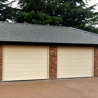 Porte de garage sectionnelle électrique automatique moderne, étanche, en aluminium, télécommandée, pour entrepôt extérieur, sous-sol, villa, maison
