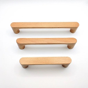 Poignée de tiroir en bois de noyer lisse et élégante, poignée de meuble en bois d'origine - Product Image 1