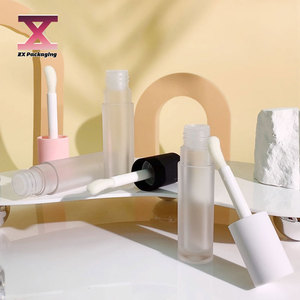 Vòng <span class=keywords><strong>Frosted</strong></span> Bàn Chải Lớn Thanh Lip Gloss Vít Cap Lip Balm Ống 5Ml Trong Suốt Lip Men Mỹ Phẩm Container - Product Image 4