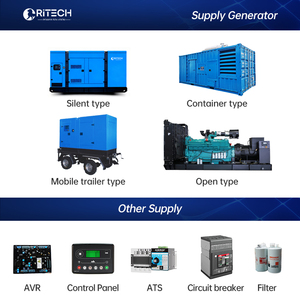 Générateur industriel Ritech 150 Kva 250kva 300kva 400kva 500kva, prix du groupe électrogène silencieux triphasé RT-CAS150, générateur RT- - Product Image 6