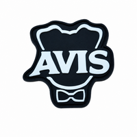 Patch PVC personnalisé avec logo, étiquette en caoutchouc 3D pour vêtements, sacs, chapeaux, logo AVIS personnalisé, patchs souples en PVC avec fermeture auto-agrippante