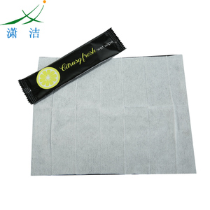 Paquet unique de lingettes humides jetables non tissées Spunlace Rafraîchissant le <span class=keywords><strong>visage</strong></span> <span class=keywords><strong>et</strong></span> le <span class=keywords><strong>corps</strong></span> de restaurant pour un usage quotidien - Product Image 2