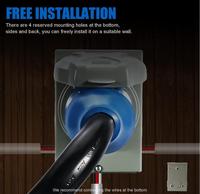 50 Amp jeneratör kablosu ve güç giriş kutusu [önceden delinmiş], 25FT jeneratör kabloları 50 Amp,125V/250V jeneratör güç kablosu büküm kilidi