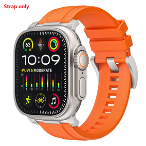 Correa de Reloj de Silicona al por Mayor de Fábrica para Apple Watch S10 11 46mm Ultra 49mm SE 44mm, Correa Deportiva con Hebilla de Acero Inoxidable - Product Image 1