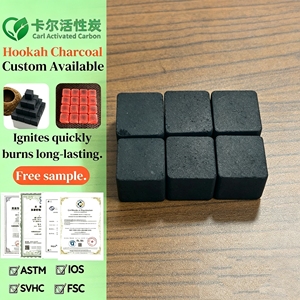 High-Quality Hookah Carbon Coconut Shell Activated Carbon 26mm Cube <strong>Briquettes</strong> Hard Ash for <strong>Night</strong> Club - Product Image 1