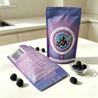 Sacs refermables étanches et sécurisés pour le stockage des fruits et légumes secs, pochettes tridimensionnelles en PE, emballage plastique