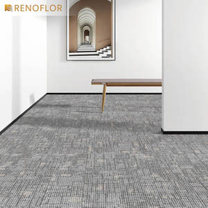 Carreaux de <span class=keywords><strong>tapis</strong></span> d'hôtel de haute qualité de luxe PP polypropylène <span class=keywords><strong>tapis</strong></span> de sol de bureau commercial moderne pile coupée bitume ignifuge maison - Product Image 5
